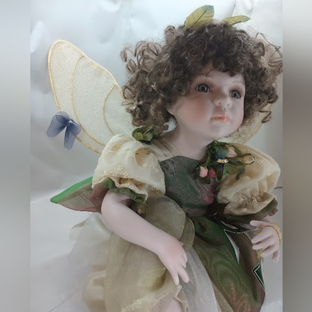 Geppeddo Collector Numbered Series Bisque Porcelain Doll Fairy Jasmine - Picture 12 of 14